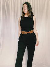 Load image into Gallery viewer, Vintage Leather Belt With Brass Detailing