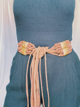 Load image into Gallery viewer, Vintage Leather Belt With Brass Detailing