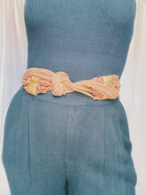 Load image into Gallery viewer, Vintage Leather Belt With Brass Detailing