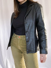 Load image into Gallery viewer, Vintage Black Jones New York Leather Jacket
