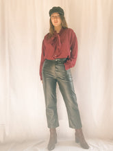 Load image into Gallery viewer, Vintage Burgundy Blouse