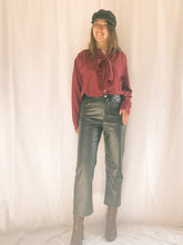 Load image into Gallery viewer, Vintage Burgundy Blouse