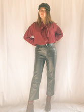 Load image into Gallery viewer, Vintage Burgundy Blouse