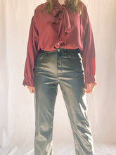 Load image into Gallery viewer, Vintage Burgundy Blouse