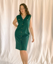 Load image into Gallery viewer, Vintage Green Wool Dress