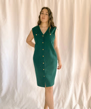 Load image into Gallery viewer, Vintage Green Wool Dress