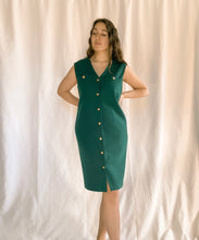 Load image into Gallery viewer, Vintage Green Wool Dress