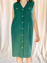 Load image into Gallery viewer, Vintage Green Wool Dress