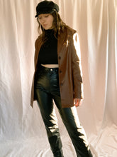 Load image into Gallery viewer, Vintage Brown Leather Blazer