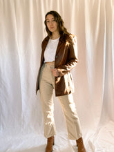 Load image into Gallery viewer, Vintage Brown Leather Blazer