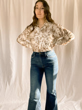 Load image into Gallery viewer, Vintage Brown and White Disco Shirt