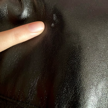 Load image into Gallery viewer, Vintage Black Leather Bomber Jacket