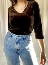 Load image into Gallery viewer, Vintage Brown Velvet Shirt