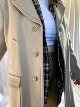 Load image into Gallery viewer, Vintage Tan Wool Coat