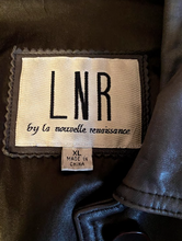 Load image into Gallery viewer, Vintage Long Dark Brown Leather Jacket