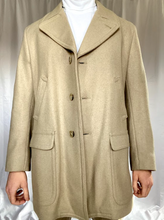 Load image into Gallery viewer, Vintage Tan Wool Coat
