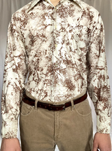Load image into Gallery viewer, Vintage Brown and White Disco Shirt