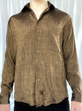 Load image into Gallery viewer, Vintage Shimmery Bronze Button-Down Shirt