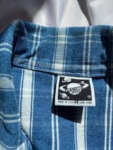 Load image into Gallery viewer, Vintage Plaid Denim Coat