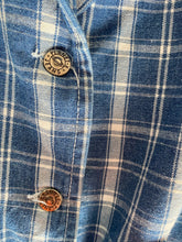 Load image into Gallery viewer, Vintage Plaid Denim Coat