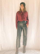 Load image into Gallery viewer, Vintage Burgundy Blouse

