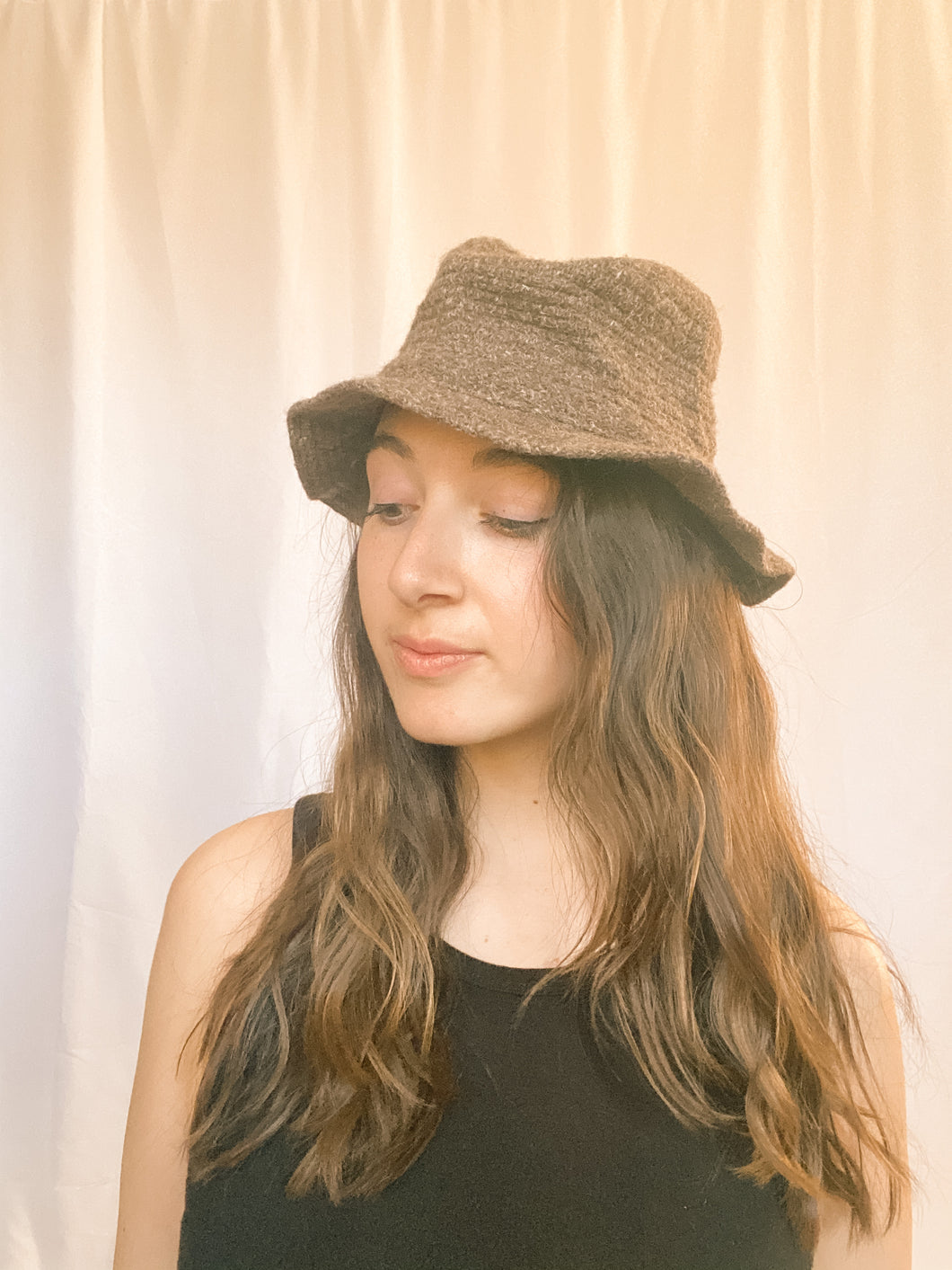 Vintage Brown Bucket Hat