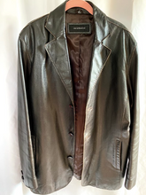Load image into Gallery viewer, Vintage Brown Leather Blazer
