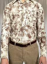 Load image into Gallery viewer, Vintage Brown and White Disco Shirt
